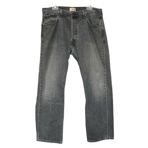 Levi's 501 Black Button Fly Jeans 38x30